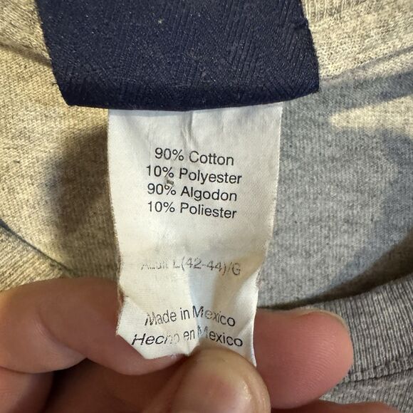 Vtg UNC Tar Heels Basketball T-Shirt Large SS North Carolina NCAA College Grey - Picture 4 of 7